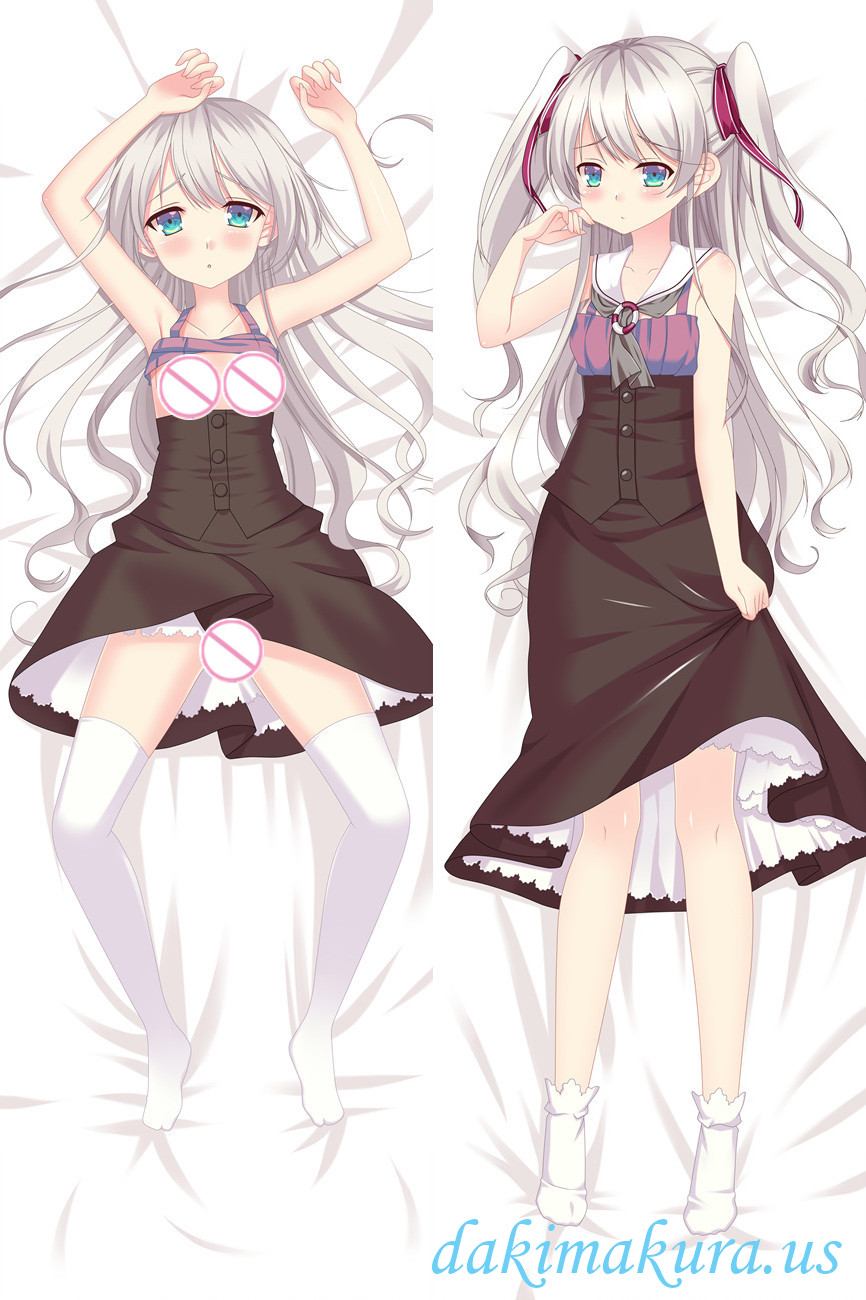 Kawaii White Haired Girl Full body pillow anime waifu japanese anime pillow case